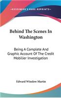 Behind The Scenes In Washington