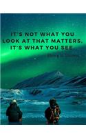 It's not what you look at that matters, it's what you see.