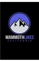 Mammoth Lakes: California Notebook With Lined Wide Ruled White Paper For Work, Home or School. Blank Notepad Journal For Skiing And Snowboarding Fans.