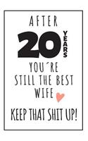 21th Anniversary Notebook For Wife