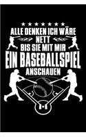 Nett Bis Baseballspiel: Notizbuch / Notizheft Für Baseball Baseballer-In Baseballspieler-In Baseball-Fan A5 (6x9in) Dotted Punktraster