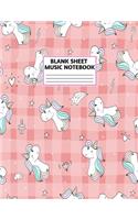 Blank Sheet Music Notebook