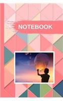 Notebook: Pastel Triangle Designer Small Blank Lined Notebook / Journal To Write In