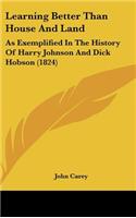 Learning Better Than House And Land: As Exemplified In The History Of Harry Johnson And Dick Hobson (1824)