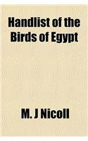 Handlist of the Birds of Egypt