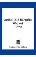 Artikel 1638 Burgerlijk Wetboek (1891)