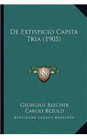 de Extispicio Capita Tria (1905)