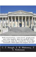 Well-Construction, Water-Level, Geophysical, and Water-Quality Data for Ground-Water Monitoring Wells for Arnold Air Force Base, Tennessee