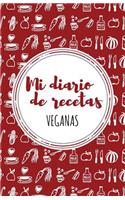 Mi diario de recetas Veganas: Rojo