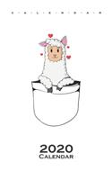 Llama in bag Calendar 2020