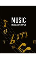 Wide Staff music Manuscript Paper