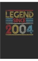 Legend Since 2004: Graph Paper Notebook (6" x 9" - 120 pages) Birthday Themed Notebook for Daily Journal, Diary, and Gift