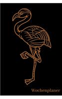 Wochenplaner: Flamingo - A5 6x9 Tagebuch I Wochenkalender I Jahresplaner I Jahreskalender I Terminplaner I für Männer und Frauen, Mädchen und Jungen - Wochenplane