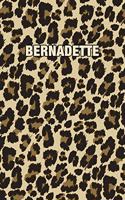 Bernadette: Personalized Notebook - Leopard Print Notebook (Animal Pattern). Blank College Ruled (Lined) Journal for Notes, Journaling, Diary Writing. Wildlife 