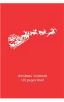 christmas notebook 120 pages lined