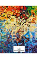Cornell Notes XL Notebook: 8.5x11 250 page, Extra Large Cornell Notebook: Oil Swirls Cover Design