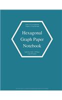 Hexagonal Graph Paper Notebook: Large Hexagons Light Grey Grid 1 Inch (2.54 cm) Diameter .5 Inch (1.27 cm) Per Side 120 Pages: Hex Grid Paper A4 Size 8.5" x 11" Graph Workbook Hex 