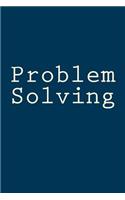 Problem Solving: Business and Economics Blank Line Journal