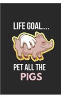 Pet All the Pigs: Funny Pig Gifts Notebook / Diary / Journal