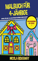 Malbuch für 4-Jährige (Lebkuchenmänner und -häuser 1): Dieses Buch bietet 40 Seiten in Farbe. Dieses Buch soll kleinen Kindern helfen, die Kontrolle über den Stift zu entwickeln und ihre Feinmotorik zu t(17 Malbuch Für 4-Jährige)
