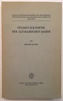 Studien Zur Poetik Der Altarabischen Qaside