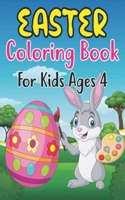 Easter Coloring Book For Kids Ages 4