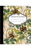 Composition Notebook: Ruled Lined Paper Notebook Journal / Save Bees for Children, Teens, Students, Teachers, School and Home Writing Notes