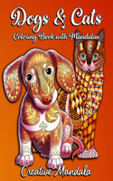 Dogs & Cats - Coloring Book with Mandalas