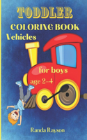 Toddler Coloring Book Vehicles