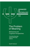 Problem of Meaning Behavioural and Cognitive Perspectives: Behavioral and Cognitive Perspectives(122 Advances in Psychology)