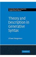 Theory and Description in Generative Syntax