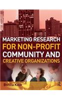 Marketing Research for Non-profit, Community and Creative Organizations