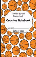 Middle School Basketball Coaches Notebook Dates