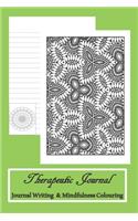 Therapeutic Journal Journal Writing & Mindfulness Colouring