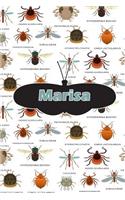 Marisa: Bug Insect Draw and Write Journal Notebook 120 Pages 6x9