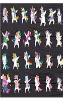 My Dabbing Unicorn Diary: My Dabbing Unicorn Diary, Notebook size 6x9
