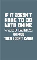 If It Doesn't Have To Do With Anime