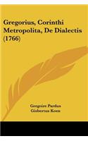 Gregorius, Corinthi Metropolita, de Dialectis (1766)