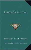 Essays on Milton