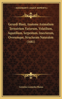 Gerardi Blasii, Anatome Animalium Terrestrium Variorum, Volatilium, Aquatilium, Serpentum, Insectorum, Ovorumque, Structuram Naturalem (1681)
