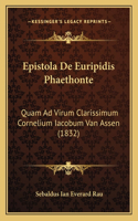 Epistola De Euripidis Phaethonte