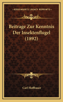 Beitrage Zur Kenntnis Der Insektenflugel (1892)