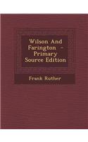 Wilson and Farington
