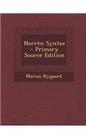 Norren Syntax - Primary Source Edition