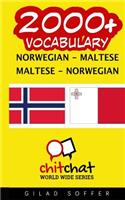 2000+ Norwegian - Maltese Maltese - Norwegian Vocabulary