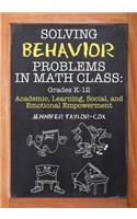 Solving Behavior Problems in Math Class