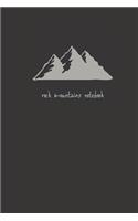 rock mountains notebook