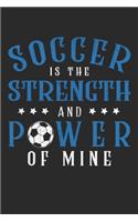 Soccer is the strength and power of mine