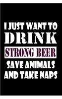 I just want to drink strong beer