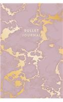 Bullet Journal: Beautiful Purple Marble and Rose Gold - 6 x 9 - 100 pages - Dot Grid Bullet Journal Notebook, Gift for Women and Teen Girls ( Cute Notebook for Girl